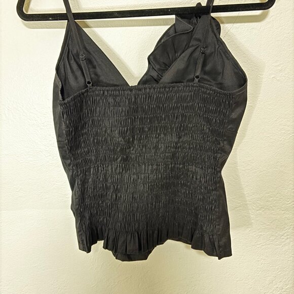 BH Jeans Black Ruffled Tan Top - Picture 6 of 6